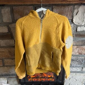 Outdoor Voices Yellow Half-Zip Hoodie